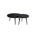 Likeur wagon lenen Zwart ronde salontafel - Mr Noir