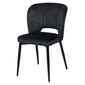 eettafel stoel antraciet bello