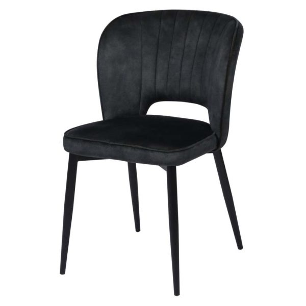 eettafel stoel antraciet bello