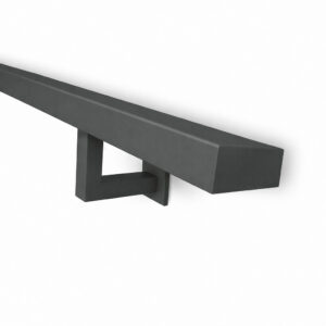 stalen trapleuning rechthoek umbra grey